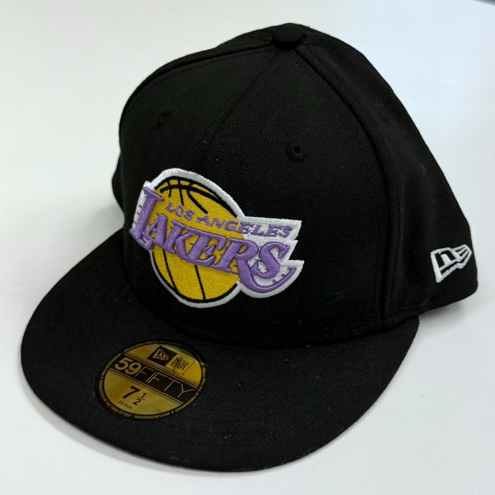 New Era Los Angeles Lakers 7 1/2 NBA Fitted LA Basketball HEC Hardwood Classics